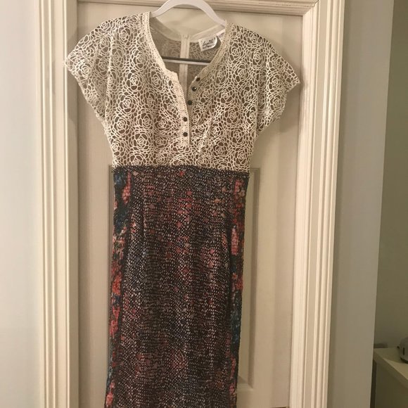 Anthropologie Byron Lars Lace Study Dress Size 4 - Picture 2 of 12